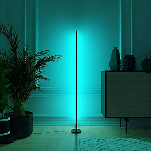Qionma 80cm Rgb Led Corner Floor Lamp Multi Modes For Bar Bedroom