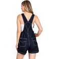 thumbnail image 3 of Revolt Women's Juniors Classic Twill Short Overalls (S, Dark), 3 of 3