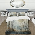 thumbnail image 2 of Designart "Japon Art peaceful Zen Minimalism I" Japanese Bedding Covert Set - Japan Art Beige People Bed Set With 2 Shams, 2 of 6