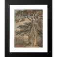 thumbnail image 2 of Paul Sandby 12x14 Black Modern Framed Museum Art Print Titled - Couple in a Farmyard, 2 of 5