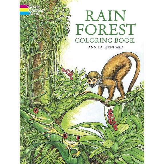 Dover Nature Coloring Book: Rain Forest Coloring Book (Paperback)