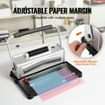 thumbnail image 2 of KFFKFF Spiral Coil Binding Device, Hand-Operated Book Creation Tool with Electrical Binding Feature, 46-Hole 500 Sheet Punch Binder, Includes 100pcs 5/16'' Coil Binding Spines, 2 of 9