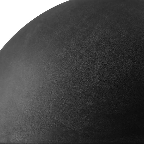 Luminaire suspendu à 1 ampoule avec abat-jour au fini béton et cordon de suspension en tissu noir