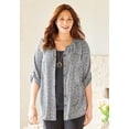 thumbnail image 2 of Catherines Women's Plus Size Petite Breezeway Georgette Blouse, 2 of 6