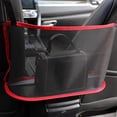 thumbnail image 3 of Car Net Pocket Storage Bag, Mesh Organizer Between Front Seats, Pet Barrier, Extra Storage for Wallets, Phones, Small Items, Safe Driving, Universal Fit for Cars, SUVs and Trucks, 3 of 9
