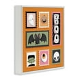 thumbnail image 3 of Stupell Industries Spooky Cute Halloween Stamps Holiday Painting White Framed Art Print Wall Art, 12 x 12, 3 of 8