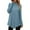 Blue, variant on cfhntfmh Womens Fall Tunic Tops Turtleneck Lightweight Sweaters Asymmetrical Hem Tops Long Sleeve Shirts for Women