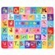 thumbnail image 1 of IMIKEYA - Alfombra infantil con alfabetos, palabras y formas, cómoda y educativa, para dormitorio infantil y sala de juegos (140 x 110 cm), 1 of 8