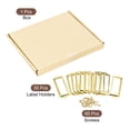 thumbnail image 3 of Unique Bargains 83x30mm Drawer Tag Label Metal Label Holder File Tag Frames Gold Tone 30 Pack, 3 of 6
