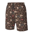 thumbnail image 5 of Naloa Dachshund Dog Puppy Men's Beach Shorts, Surfing shorts, Swim trunks, Quick Dry Swim Trunks for Surfing Beach Fun - X-Large, 5 of 9