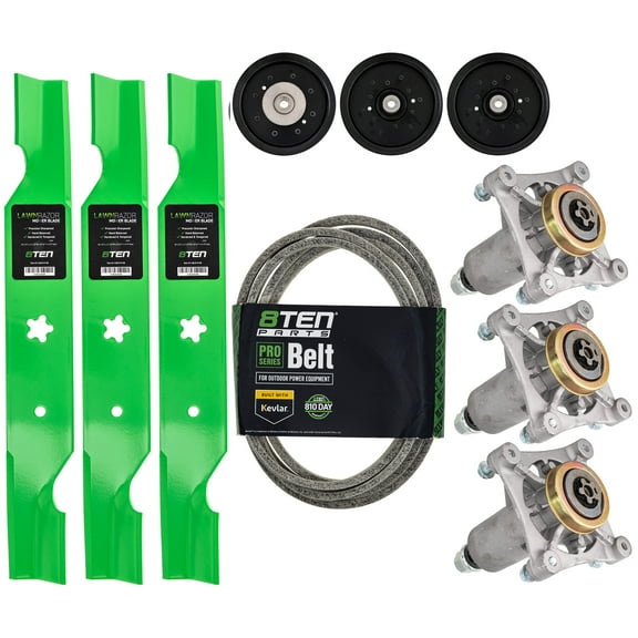 8TEN Blade Spindle Belt Idler Kit for Husqvarna 54 inch RZ5424 MK1005522