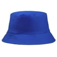 thumbnail image 2 of SPRING PARK Unisex Summer Outdoor Solid Color Bucket Sun Hat Fisherman Cap, 2 of 7