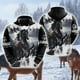thumbnail image 3 of Sudadera con capucha para amantes de los caballos para hombre, ropa informal con gráficos de granja, jerséis con cara de caballo, chándal ecuestre, top informal Y2k para niño, 3 of 5