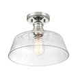thumbnail image 2 of Trade Winds Finn 1-Light Ceiling Light in Polished Nickel, 2 of 4