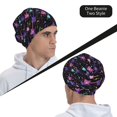thumbnail image 6 of Fuzoiu Colorful Guitar Print Winter Beanie Hat for Men & Women,Warm Knit Cap,Women Windproof Watch Hat,Knit Warm Unisex Beanie, 6 of 7