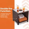 thumbnail image 4 of Homall 3 Piece Outdoor Patio Furniture Set,Wicker Conversation Set for Porch, Balcony, 4 of 7