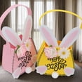 thumbnail image 4 of Easter Egg Hunt Basket Cute Bunny-Shaped Tote Gift Basket Candy Goody Cookie Box Holder for Easter Party Favor Supplies, 4 of 7