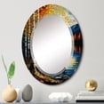 thumbnail image 4 of DESIGN ART Designart 'Small Boat On Lake In Fall II' Printed Lake House Cottage Wall Mirror 20in.x30in., 4 of 5