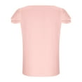 thumbnail image 4 of Mgmyaa Girl's Blouses Casual Round Neck Short Sleeve Top Summer Flutter Sleeve T-shirt, 4 of 7