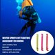 thumbnail image 3 of Sonducket Boya marcadora de superficie para buceo con válvula, cinta reflectante, tubo de señal de salchicha SMB, boquilla inflable, accesorios Deportes acuáticos Amarillo válvula pequeña, 3 of 6