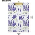 thumbnail image 6 of GZHJMY Lavender Flower Clipboards Acrylic A4 Letter Size Clipboards with Metal Clip for Nurses, Students, Teachers, Classroom, Office, 6 of 7