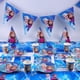 thumbnail image 5 of Vajilla de fiesta de Frozen Disney para niños, platos de papel desechables con temática de dibujos animados, vasos, bandera, juguetes para Baby Shower, decoración de fiesta de cumpleaños, 5 of 5