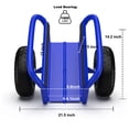 thumbnail image 7 of Miniyam Panel Dolly, 1000LBS Capacity, 2-Wheel Adjustable Clamp Cart for Slab Material Handling, Blue, 7 of 7