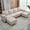 Beige, variant on ZAFLY U Shaped Sectional Sofa, Sofas and Couches with Double Chaise, Sectionals for Living Room - Gray