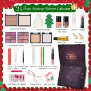Makeup Advent Calendar 2025,24 Days Christmas Makeup Kits for Adult Women & Teen Girls,Countdown Advent Beauty Calendar & Holiday Surprise Gift Set