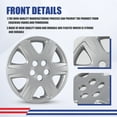 thumbnail image 2 of 1Pc Cover Hubcaps ,15 Inch Hubcaps Wheel Rims Cover for 2005-2008 TOYOTA COROLLA Compatible With Steel Wheels and Snap On Installation PP Material（15-Inch, Lacquer), 2 of 7