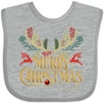 thumbnail image 3 of Inktastic Reindeer Christmas Boys or Girls Baby Bib, 3 of 4