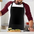 thumbnail image 6 of Tongina Bib Apron Kitchen Apron Durable DIY Occasion Utility Apron Chef Apron Cooking Apron for Flower Shop Gardening Salon Men Women Black, 6 of 8