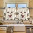 thumbnail image 2 of Yayeee Kitchen Curtains Tier Set of 2 Light Filtering 57"x24" Over Sink Window Panels, Cowboy Pattern, 2 of 7