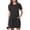 *Black, variant on ClodeEU Women's Solid Color Short Sleeve Crewneck Dress with Pockets ,Casual Summer Loose Midi Dress Black,Womens Plus XXL