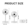 Bgageg Telescopic Folding Fan 2024 New Portable USB Rechargeable Desk