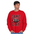 thumbnail image 3 of Football Tailgate Fan Game Day Men's Crewneck Sweatshirt Brisco Brands S, 3 of 6