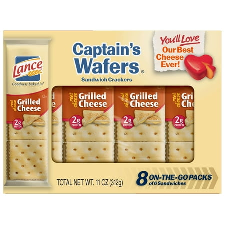 Lance Cracker Sandwiches Captain's Wafers Grilled Cheese - 8 Count