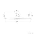 thumbnail image 5 of Skylark 54" Soft Brass/Matte White Dimmable LED Smart Ceiling Fan with Remote Control, 5 of 9