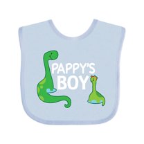Inktastic Pappys Boy Grandson Dinosaur Boys Baby Bib