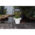 thumbnail image 2 of Welcome Black Iron Flower Trellis European Style with White flower basket, 2 of 4