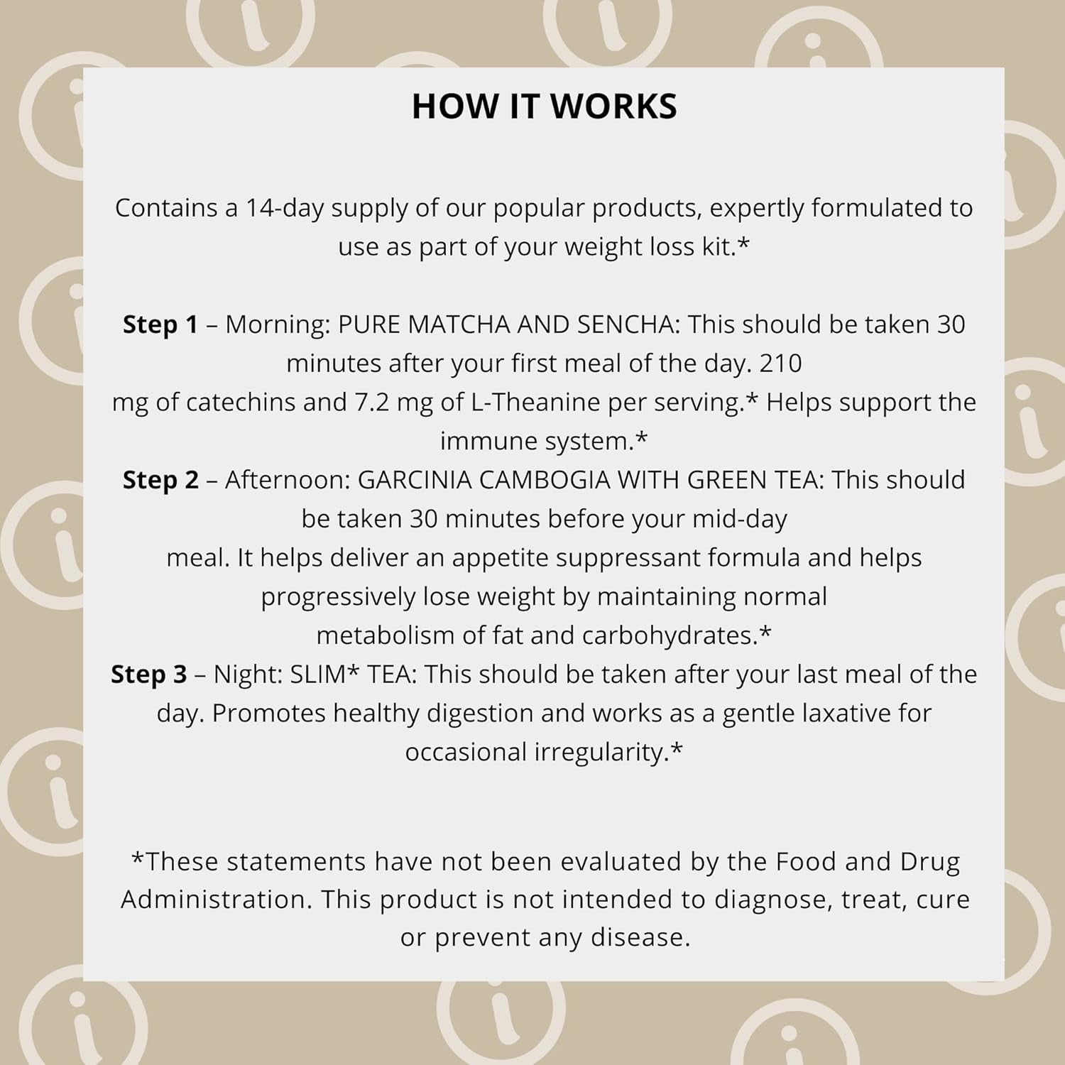 Hyleys 14 Day Weight Loss Tea – 42 Tea Bags – Garcinia Cambogia, Matcha, Green Tea & Senna with Natural Flavors (12 Pack)