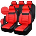 thumbnail image 1 of Fundas para asientos de auto CAR PASS de cuero, 5 piezas, resistentes al agua, 1 of 8