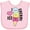 AD-Pink, variant on Inktastic I Love Ice Cream with Cute Ice Cream Cone Boys or Girls Baby Bib