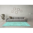 thumbnail image 3 of Ahgly Company Indoor Round Persian Light Blue Traditional Area Rugs, 8' Round, 3 of 4