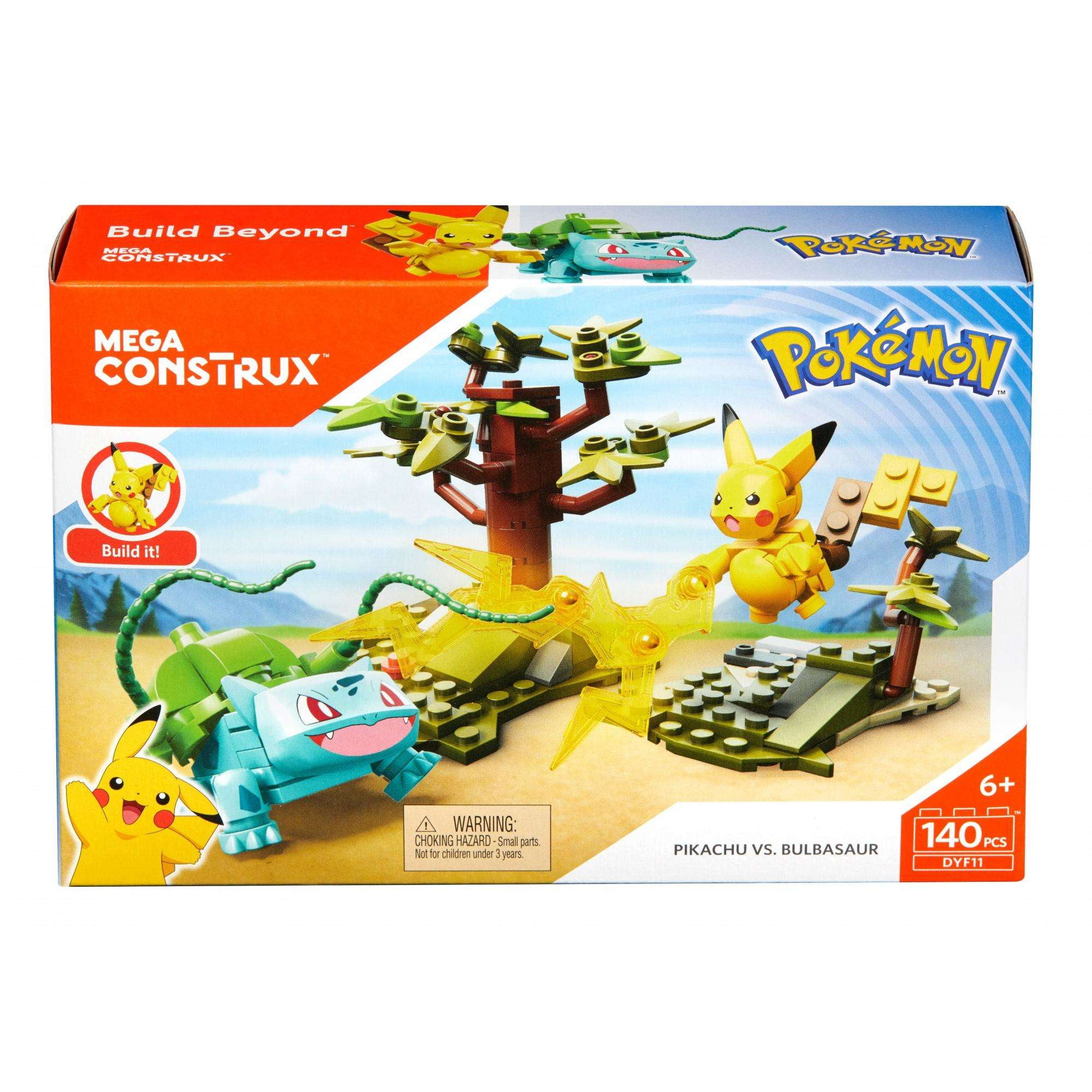 Mega Construx Pokemon Pikachu Vs Bulbasaur Battle Pack Walmartcom