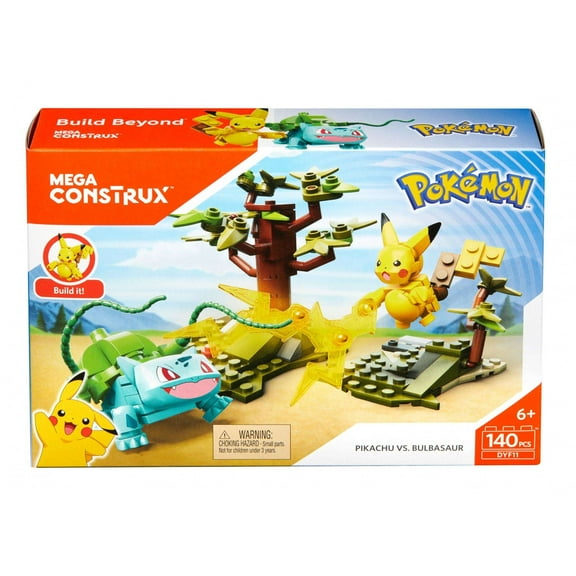 Mega Construx Pokemon Pikachu vs. Bulbasaur Battle Pack