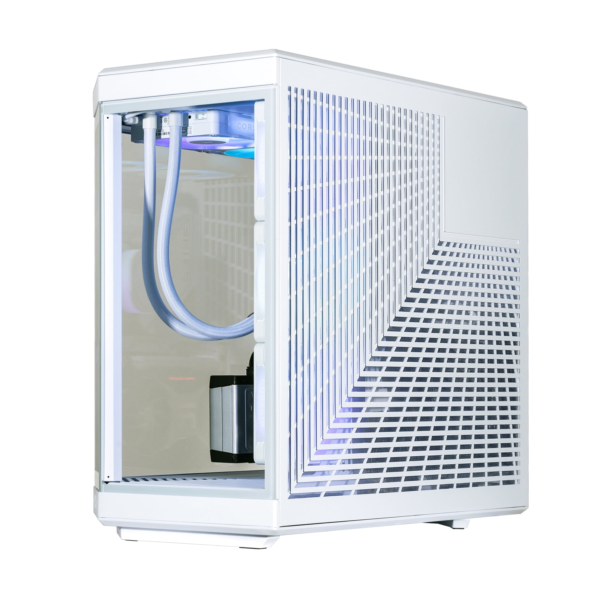 Velztorm LCD Praetix Custom Built Y70 Touch Gaming Desktop PC (Intel i9-14900K, Radeon RX 9070 XT, 32GB DDR5, 2TB PCIe SSD, 360mm AIO, 1000W PSU, WiFi 6, BT 5.2, RJ-45, Win 11 Home)