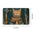 thumbnail image 5 of Surreal Meditating Cat Door Mat for Indoor, Welcome Door Mats Front Entrance Rug, Non-Slip Bathroom kitchen Rugs for Inside Floor, Small Rug Dog Door Mat 20X31.5 Inch, 5 of 5