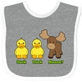 thumbnail image 3 of Inktastic Duck Duck Moose? Boys or Girls Baby Bib, 3 of 4