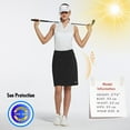thumbnail image 4 of BALEAF Women's Long Skorts With pocket Athletic Wear Ladies Shorts Golf Casual Skirt UV Protection Black 3XL, 4 of 7